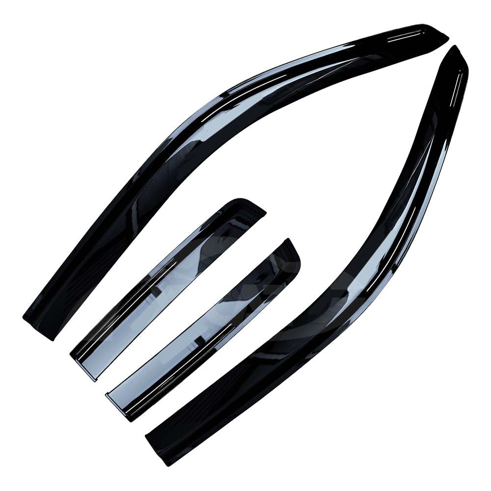 Weathershields for Isuzu D-MAX DMAX Extra Cab 2008-2012 Car Weather Shields Wind Deflectors Sun Visors - 0