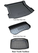 Tesla Model 3 Interior Liners Set 2019-2023 All-Weather Cargo Trunk Mats-5