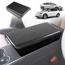 Tesla Model Y / Model 3 Armrest Pad & Rear AC Vent Covers Carbon Fiber Style-11