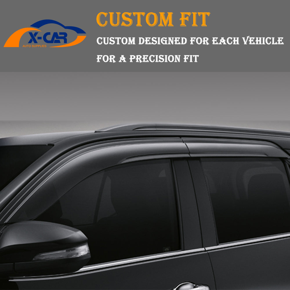 Weathershields for Toyota Fortuner 2015-2025 Car Weather Shields Wind Deflectors Sun Visors