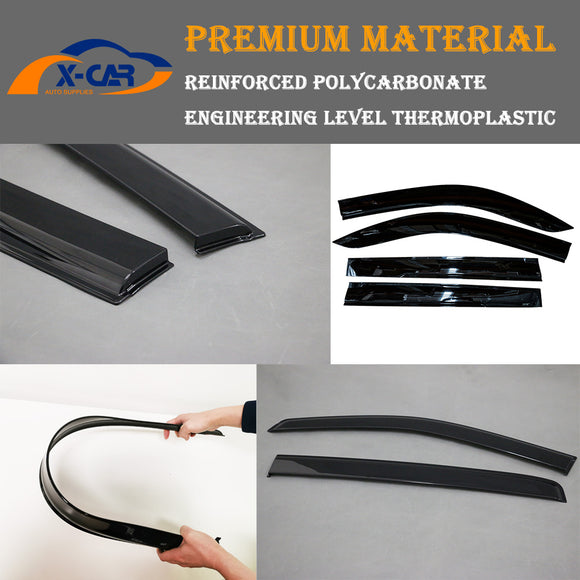 Weathershields for Toyota LandCruiser 200 Series 2007-2021 Car Weather Shields Wind Deflectors Sun Visors