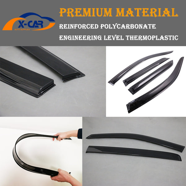 Weathershields for Toyota Fortuner 2015-2025 Car Weather Shields Wind Deflectors Sun Visors