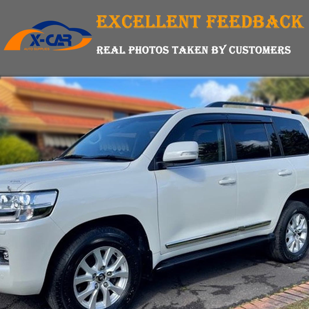 Weathershields for Toyota LandCruiser 200 Series 2007-2021 Car Weather Shields Wind Deflectors Sun Visors