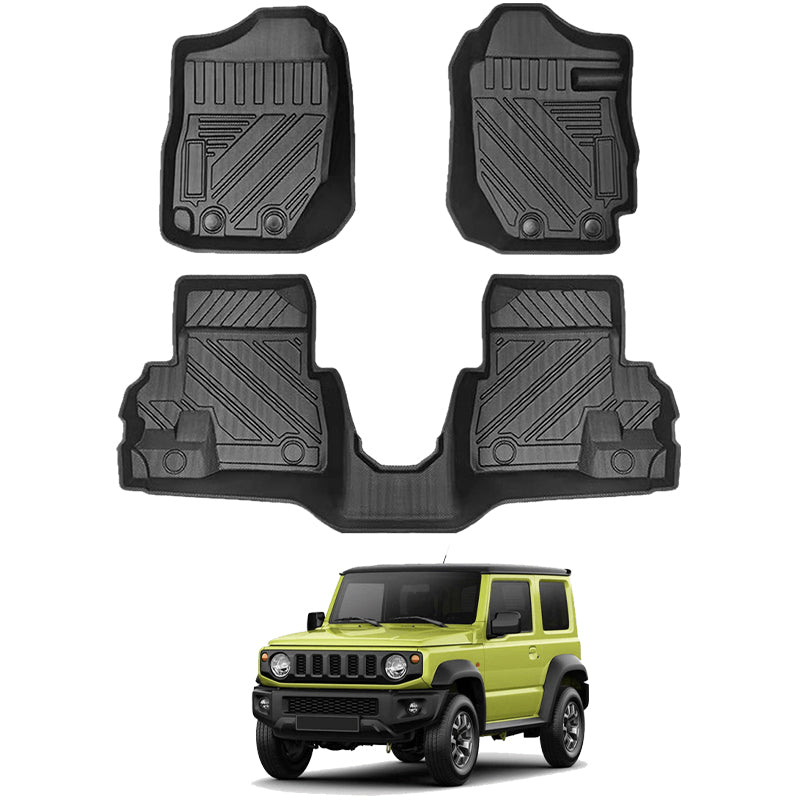 3D Floor Mats for Suzuki Jimny 3-Door Manual Transmission 2018-2025 All-Weather Car Liners